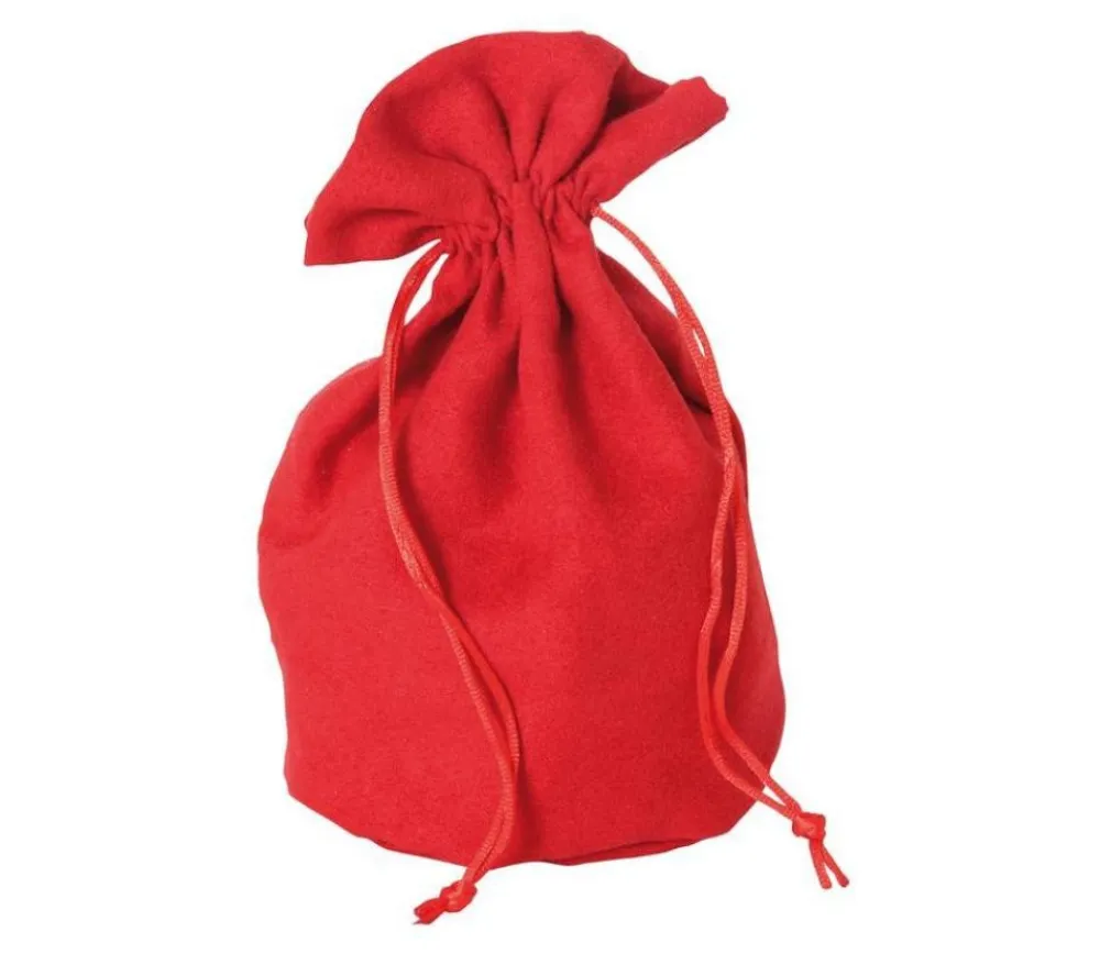Tout Pour le Jeu Bourse Sac velours rouge big 215 x 160 mm
