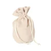 Tout Pour le Jeu Bourse Sac velours standard 165 x 125 mm beige