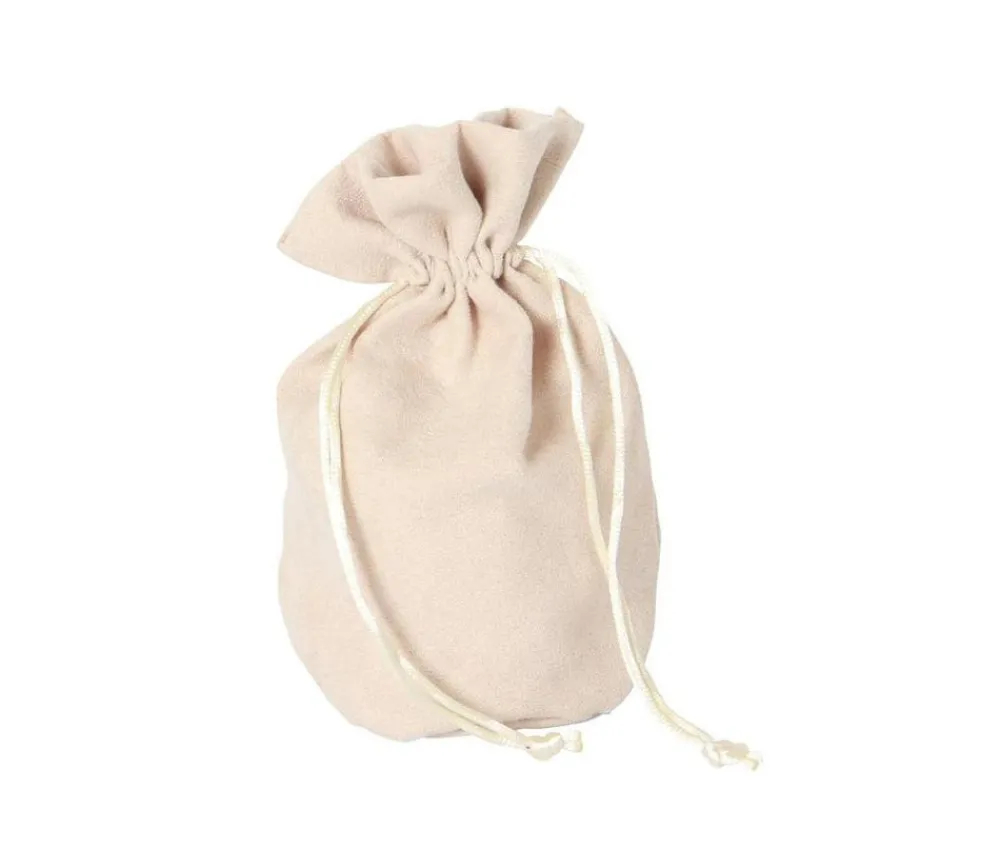 Tout Pour le Jeu Bourse Sac velours standard 165 x 125 mm beige