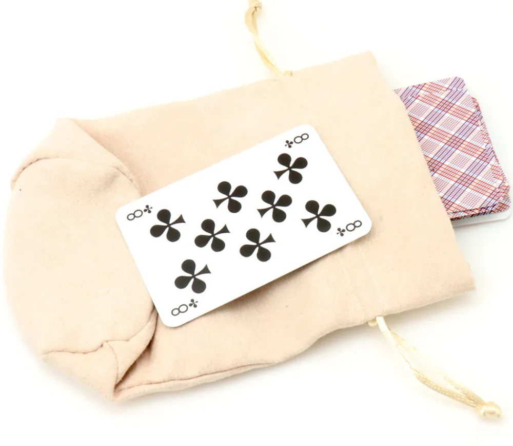 Tout Pour le Jeu Bourse Sac velours standard 165 x 125 mm beige
