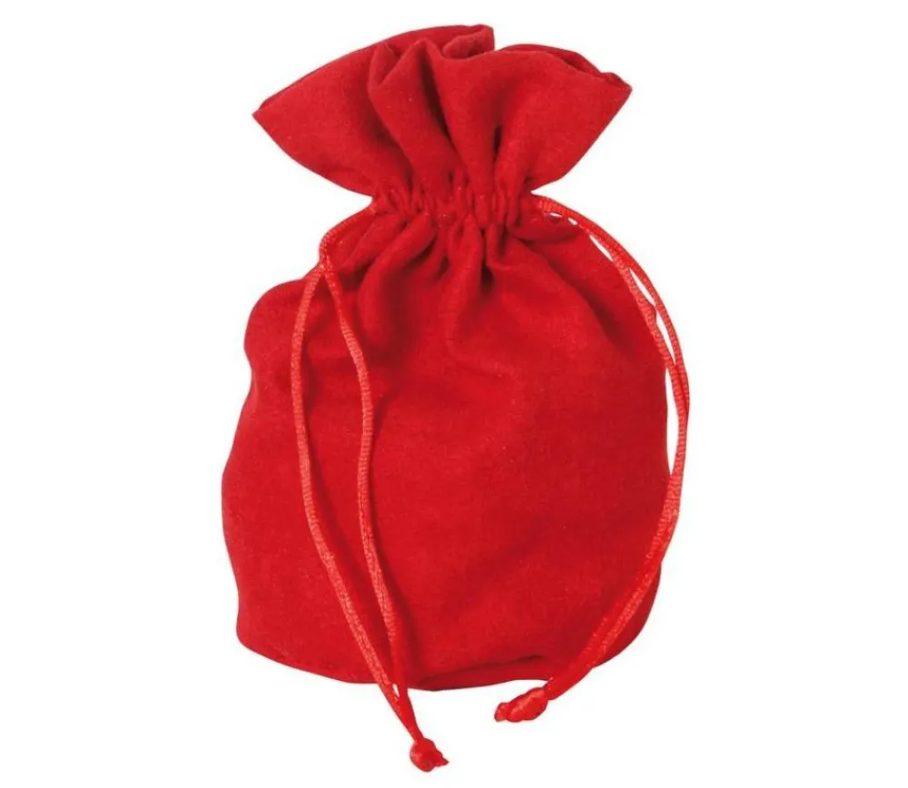 Tout Pour le Jeu Bourse Sac velours standard 165 x 125 mm rouge