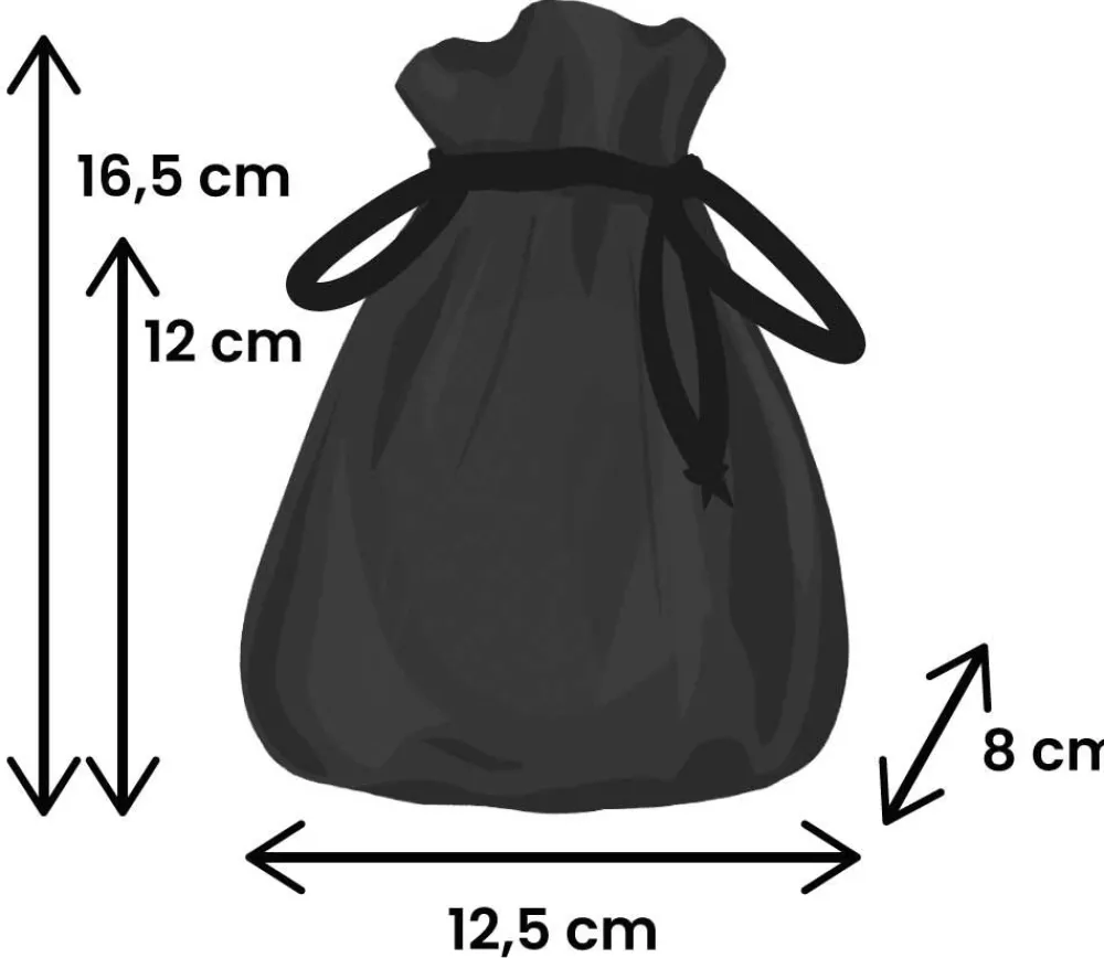 Tout Pour le Jeu Bourse Sac velours standard 165 x 125 mm noir
