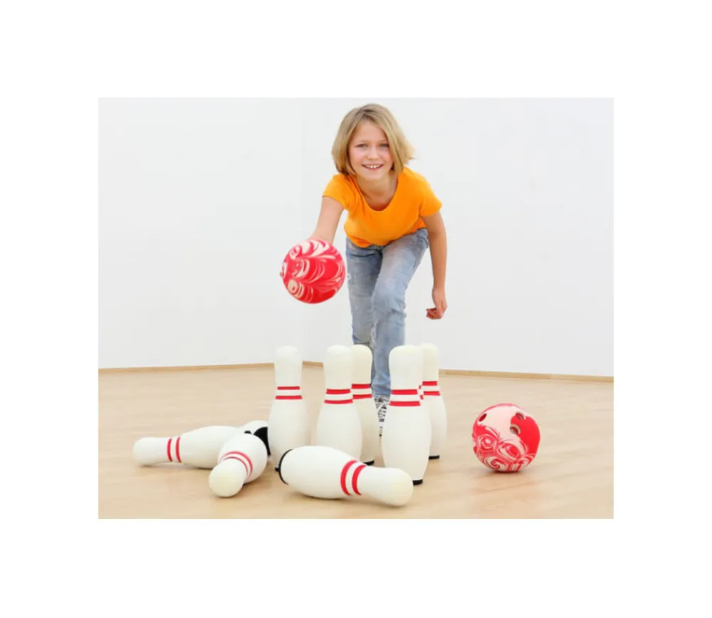 Tout Pour le Jeu Bowling mousse compacte : Jeu de Quilles pour collectivités 29 cm