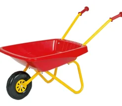 Tout Pour le Jeu Brouette enfant en plastique et métal rouge et jaune