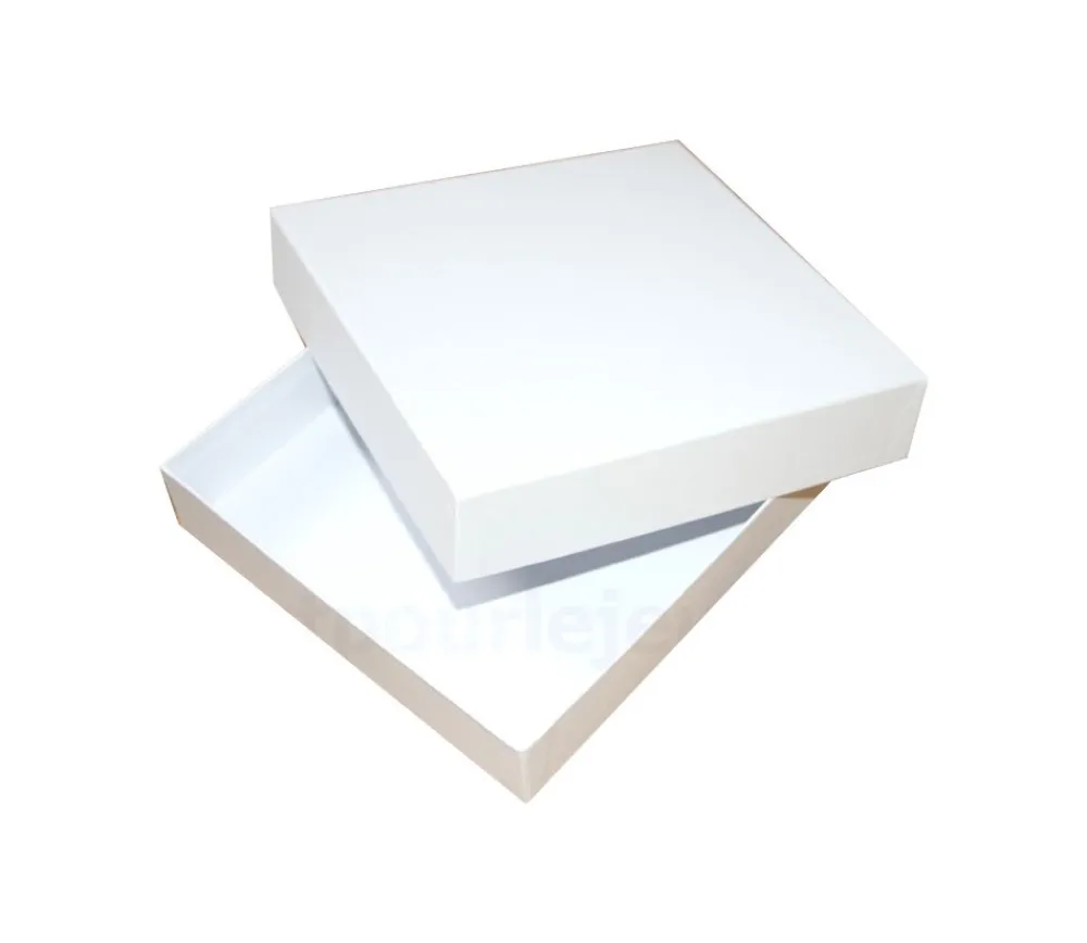 Tout Pour le Jeu C4 Boite jeu carré grand format 331 x 331 x 85 mm blanche Haute à personnaliser