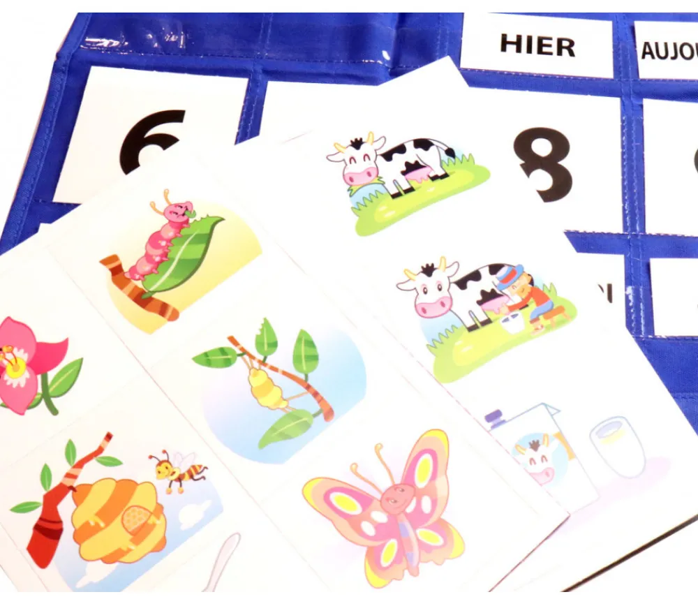 Tout Pour le Jeu Calendrier hebdomadaire mural avec pochettes 78 x 43 cm