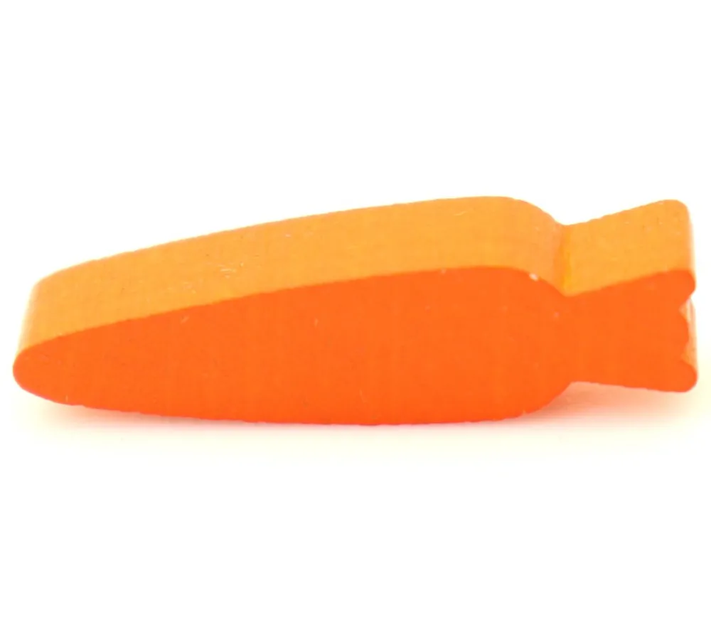Tout Pour le Jeu Carotte bois orange 6.5 x 8 x 30 mm pion