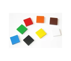 Tout Pour le Jeu Carré plat 20x20x4 mm en bois pour jeux 2 cm de côté à l'unité - pavés