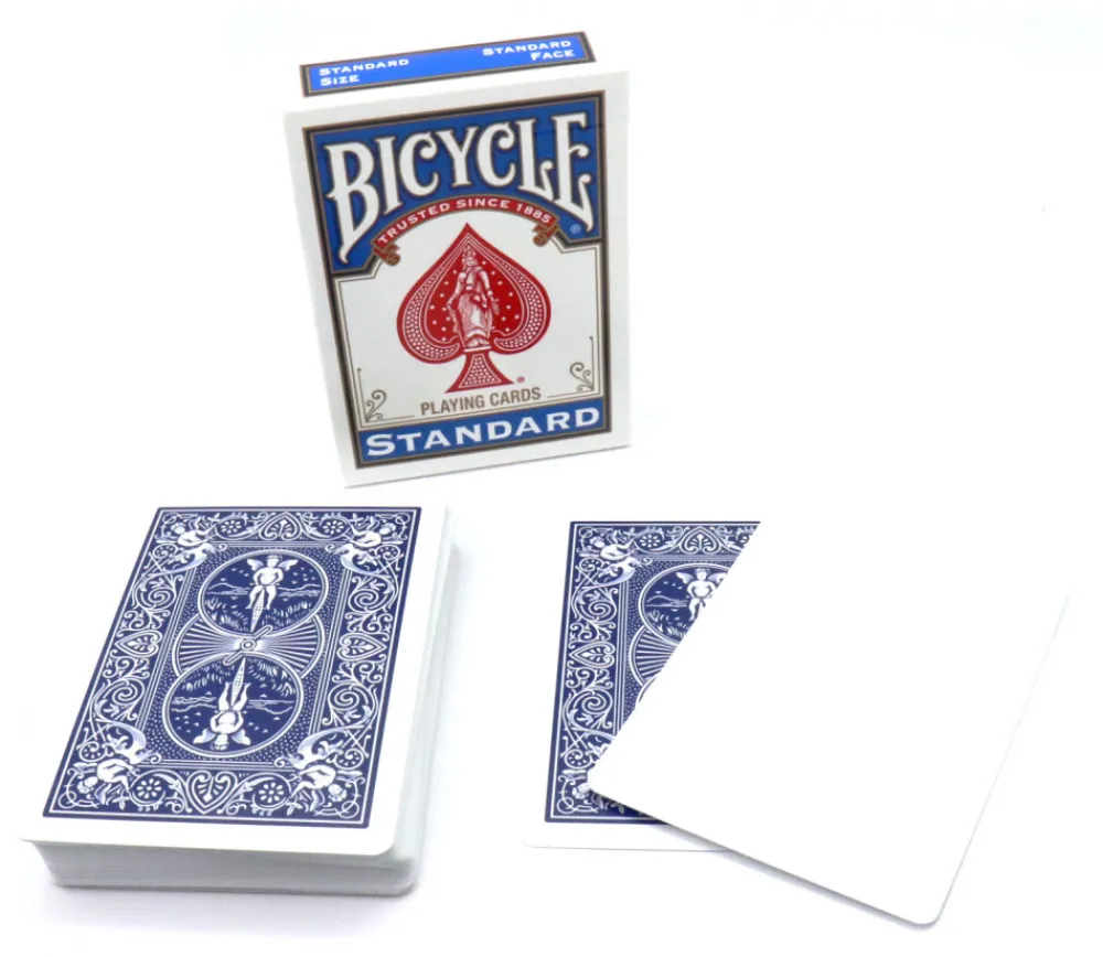 Tout Pour le Jeu Cartes à jouer recto blanc et verso bleu Bicycle