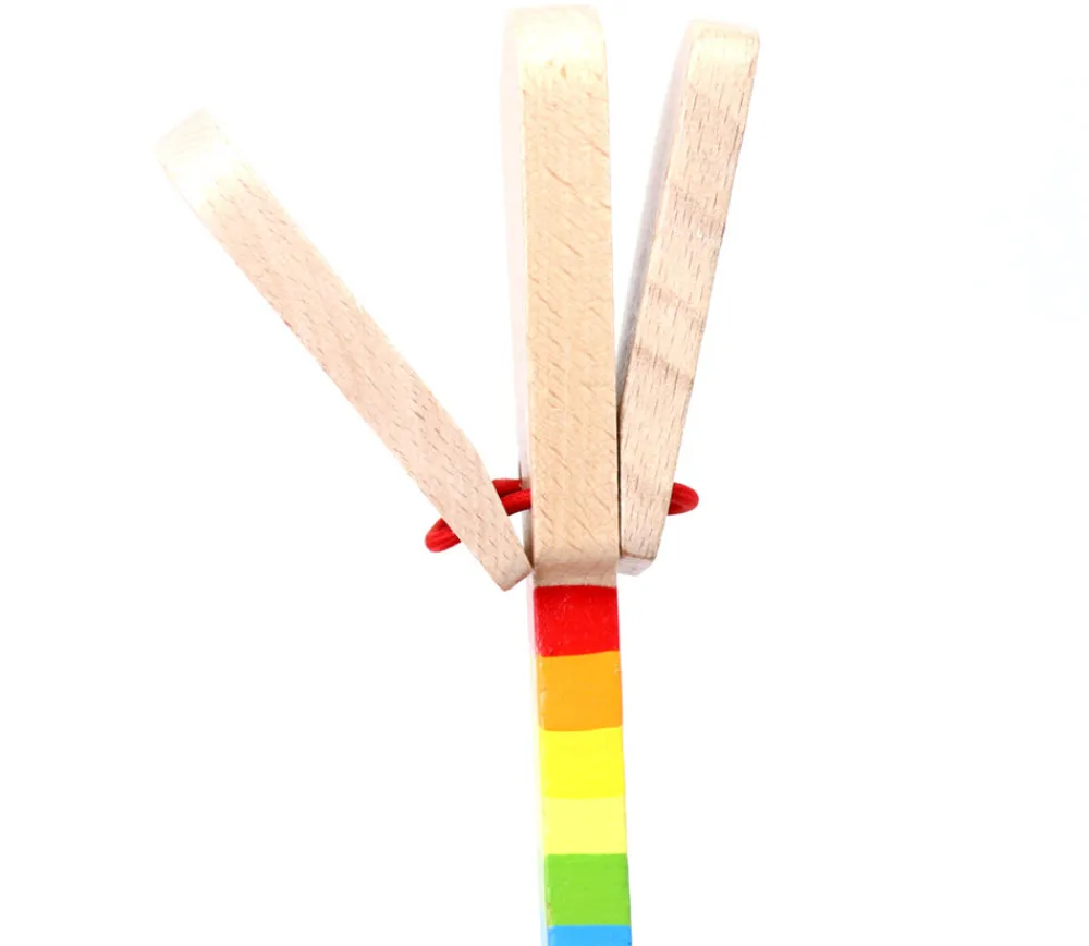 Tout Pour le Jeu Castagnette bois avec manche 15 cm - musique