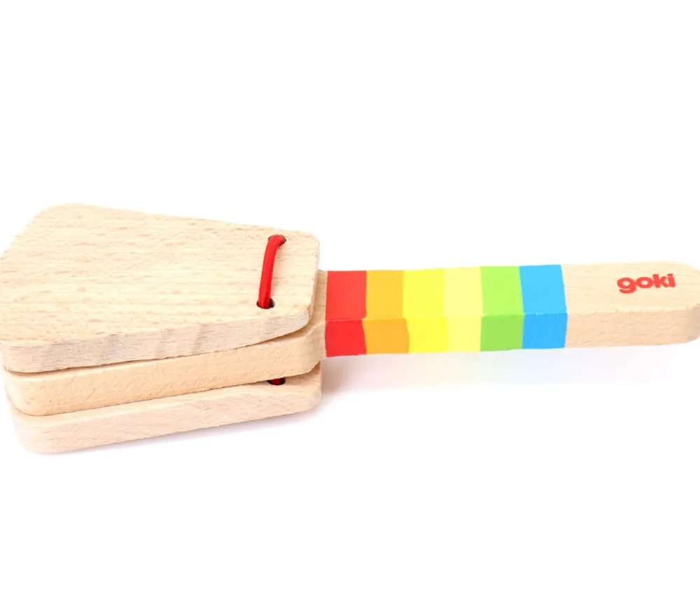 Tout Pour le Jeu Castagnette bois avec manche 15 cm - musique