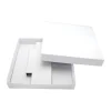 Tout Pour le Jeu C2C Boite carré avec cale - 260 x 260 x 43 mm - blanc avec sabot intérieur