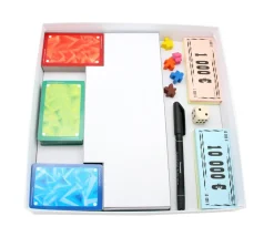 Tout Pour le Jeu C2C Boite carré avec cale - 260 x 260 x 43 mm - blanc avec sabot intérieur