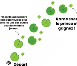 Enfant Tout Pour le Jeu Chemin équilibre - La mare aux grenouilles