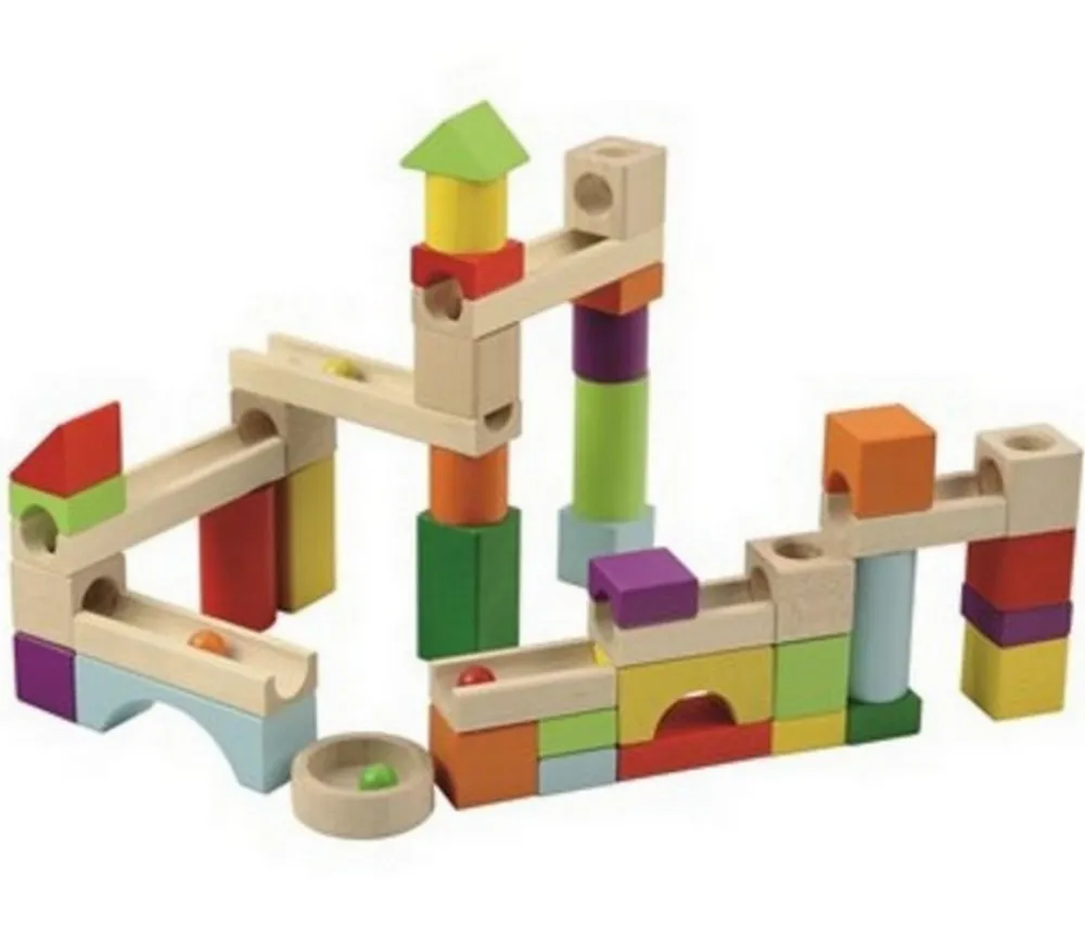 Enfant Tout Pour le Jeu Circuit de billes en bois 58 pièces