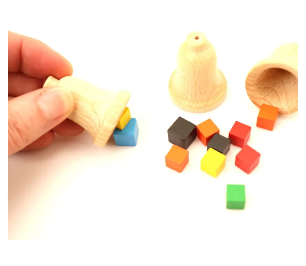Tout Pour le Jeu Cloche en bois 30 x 40 mm - clochette pion
