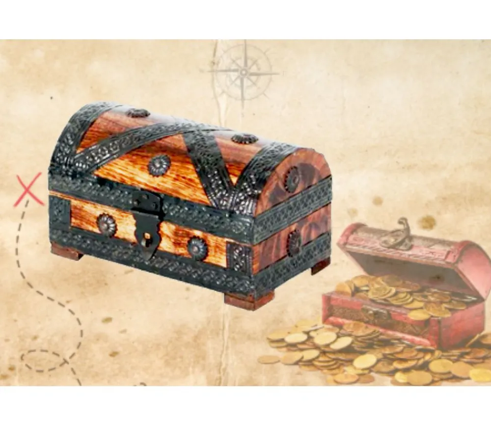 Tout Pour le Jeu Coffre au trésor 20 x 11.5 x 11.5 cm pirate