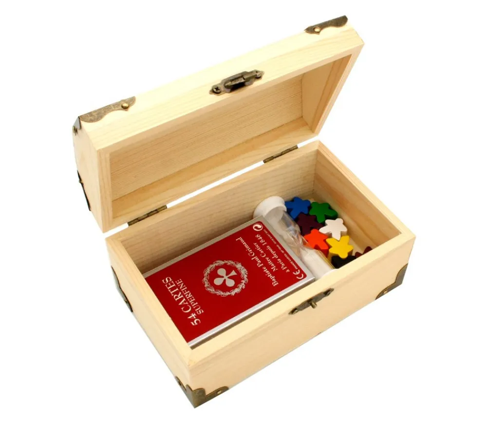 Tout Pour le Jeu Coffre au trésor naturel 18 x 12.5 x 10 cm pirate