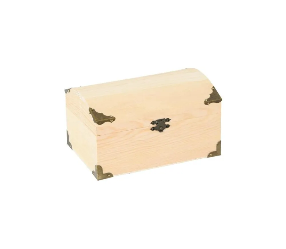 Tout Pour le Jeu Coffre au trésor naturel 18 x 12.5 x 10 cm pirate