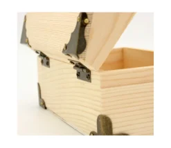 Tout Pour le Jeu Coffre au trésor naturel 18 x 12.5 x 10 cm pirate