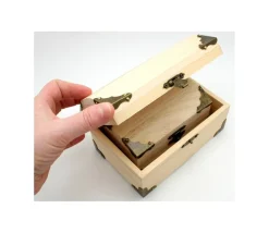 Tout Pour le Jeu Coffre au trésor naturel 18 x 12.5 x 10 cm pirate