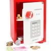 Tout Pour le Jeu Coffre fort en bois avec argent factice - 68 pièces.