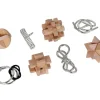 Tout Pour le Jeu Coffret 8 casse-tête bois et métal - 3 niveaux de difficulté