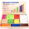 Tout Pour le Jeu Coffret 308 cubes et batonnets bois calcul et jeux - complément 10 - cuisenaire