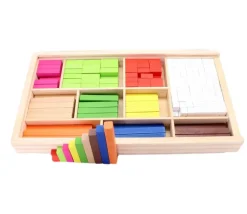 Tout Pour le Jeu Coffret 308 cubes et batonnets bois calcul et jeux - complément 10 - cuisenaire