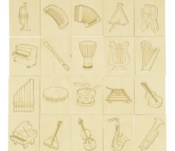 Tout Pour le Jeu Coffret 20 Instruments de musique en bois jeu