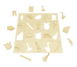 Tout Pour le Jeu Coffret 20 Instruments de musique en bois jeu
