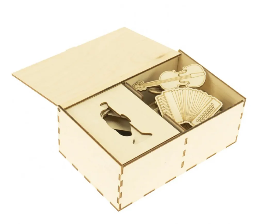 Tout Pour le Jeu Coffret 20 Instruments de musique en bois jeu