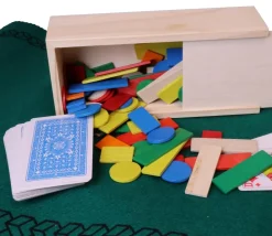 Tout Pour le Jeu Coffret 100 jetons pour tarot, nain jaune, mise