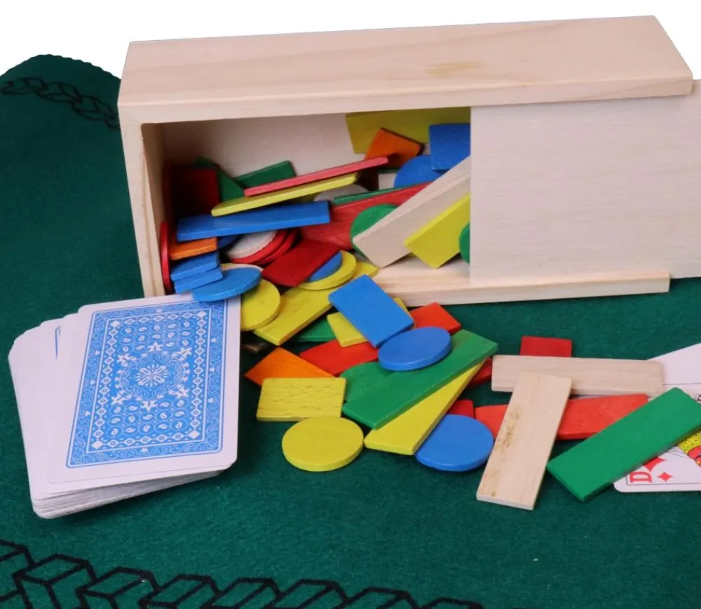 Tout Pour le Jeu Coffret 100 jetons pour tarot, nain jaune, mise