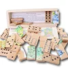 Tout Pour le Jeu Coffret 2 jeux : dominos et carte de France en bois