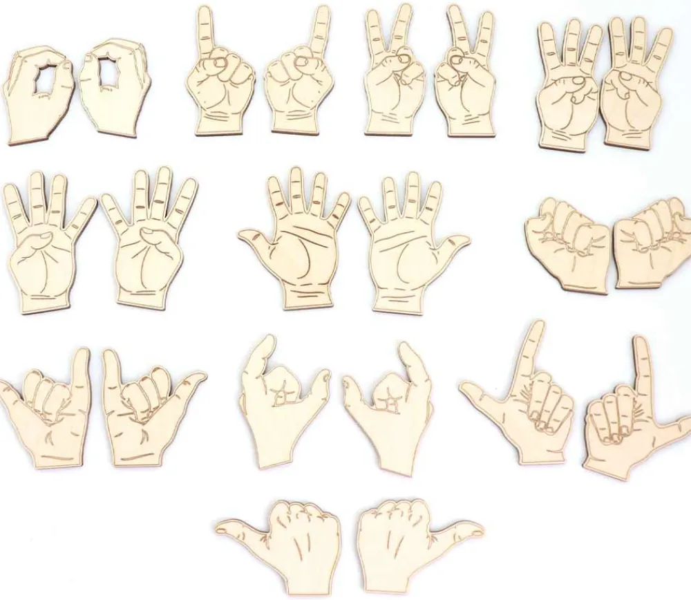 Tout Pour le Jeu Coffret 22 Mains bois pour exercices Praxis pose kinétique