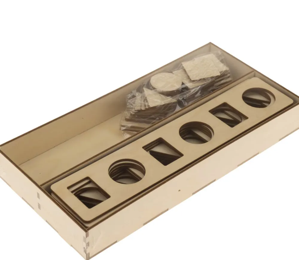 Tout Pour le Jeu Coffret 10 puzzles et 40 formes géométriques bois