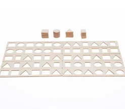 Tout Pour le Jeu Coffret 10 puzzles et 40 formes géométriques bois