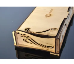 Tout Pour le Jeu Coffret bois 4 compartiments 24.5 x 12.5 x 6 cm Elven