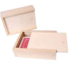 Tout Pour le Jeu Coffret bois à glissière 11 x 8 x 3.2 cm pour 54 cartes ou accessoires