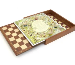 Tout Pour le Jeu Coffret bois 5 jeux vintage traditionnels