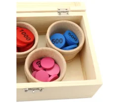 Tout Pour le Jeu Coffret bois 18 x 12 x 8 cm charnières pour accessoires de jeux