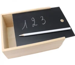 Tout Pour le Jeu Coffret bois 20 x 15 x 8.5 cm couvercle ardoise M2