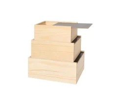 Tout Pour le Jeu Coffret bois 20 x 15 x 8.5 cm couvercle ardoise M2