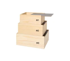 Tout Pour le Jeu Coffret bois 17.5 x 12.4 x 7.4 cm couvercle ardoise M1