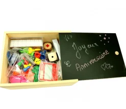 Tout Pour le Jeu Coffret bois 22.5 x 17.5 x 9.5 cm couvercle ardoise M3