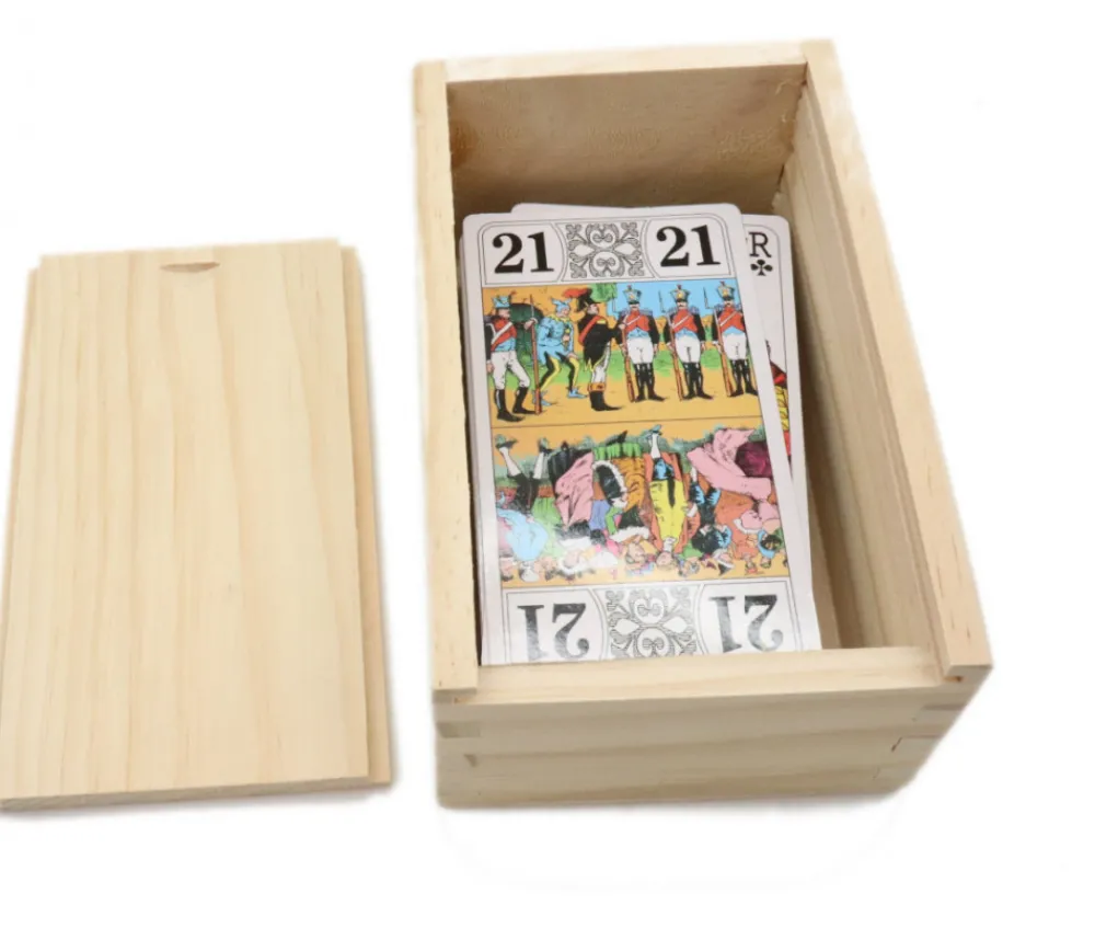 Tout Pour le Jeu Coffret bois avec glissière pour accessoires jeux 14 x 9 x 6.2 cm