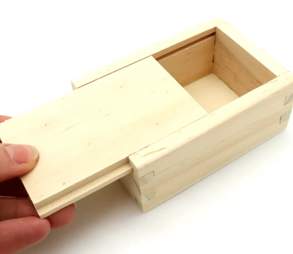 Tout Pour le Jeu Coffret bois avec glissière 10 x 7 x 4 cm pour accessoires jeux