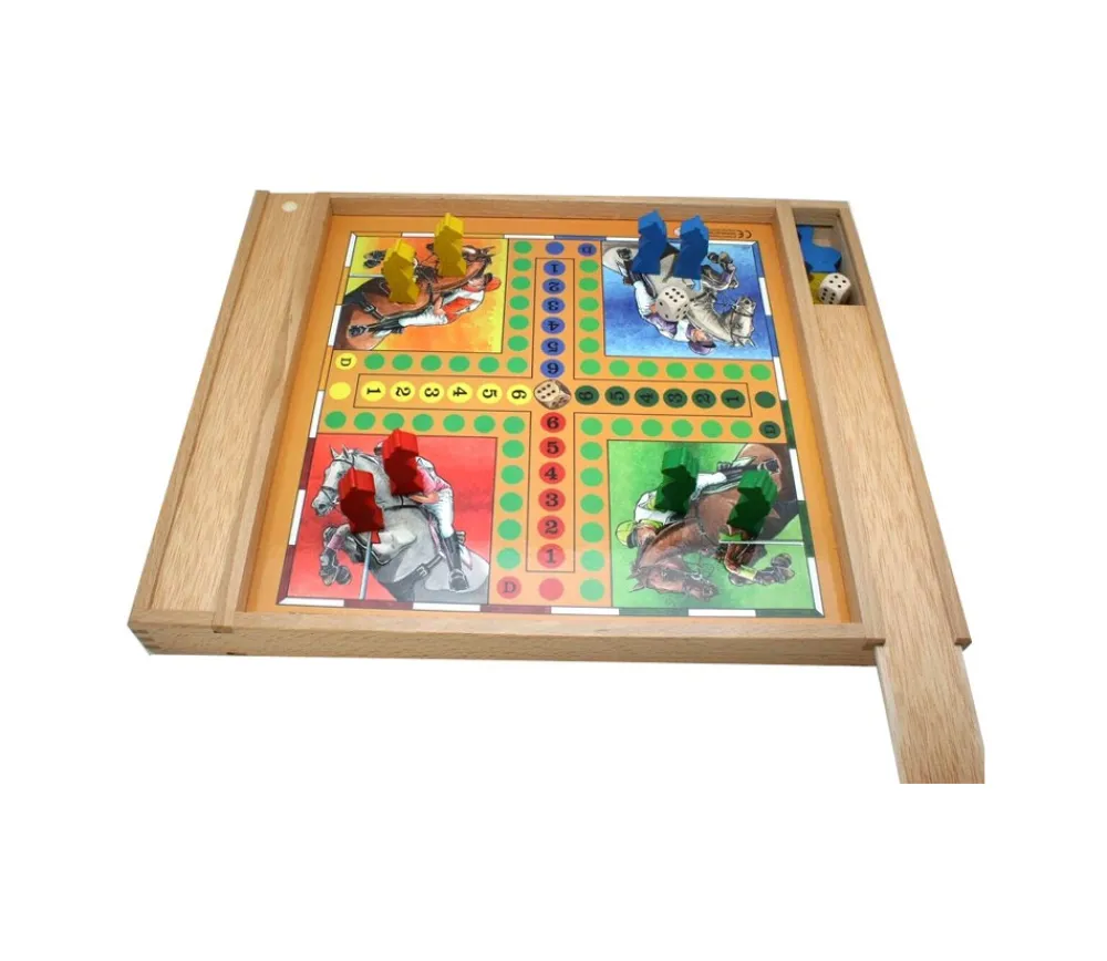 Tout Pour le Jeu Coffret bois Dada oie petits chevaux - jeu tradition français