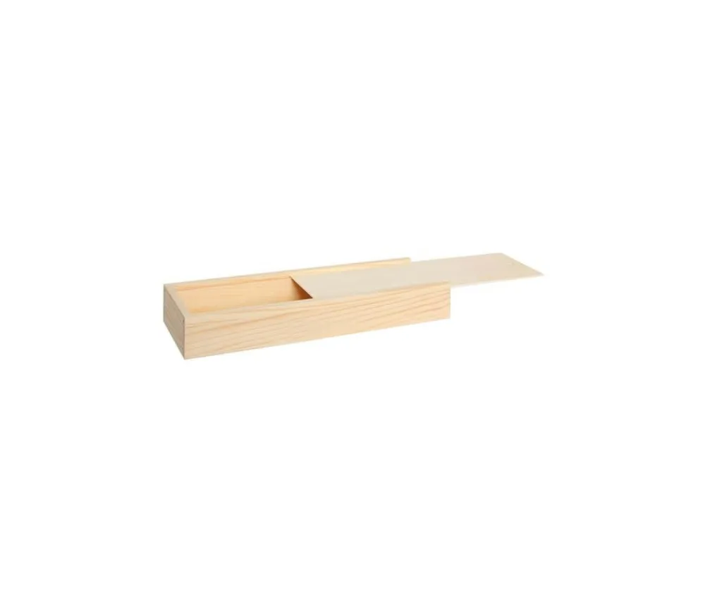 Tout Pour le Jeu Coffret bois M+ long glissière 26.5 x 10.5 x 7 cm